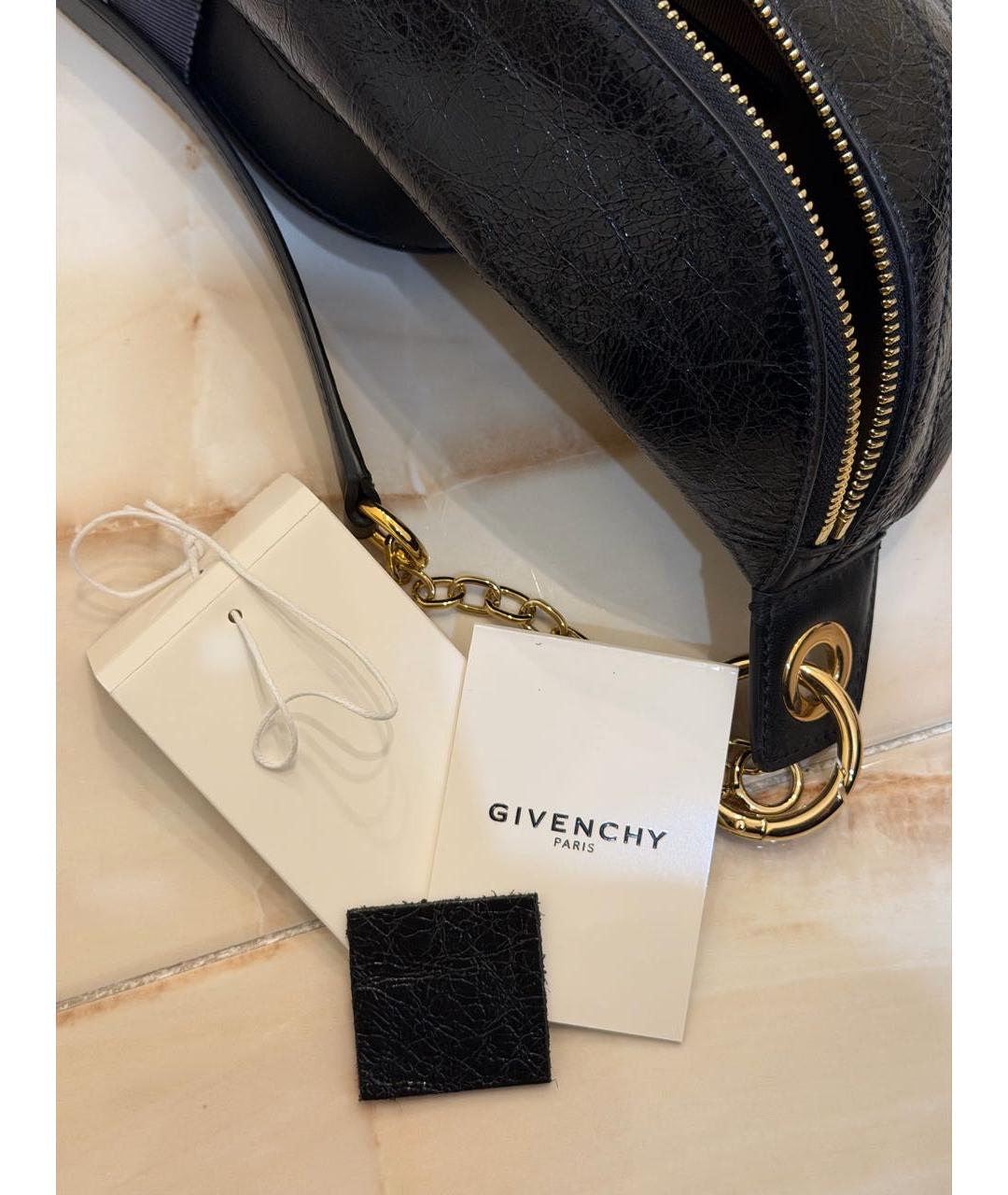 GIVENCHY Черная кожаная сумка через плечо, фото 5