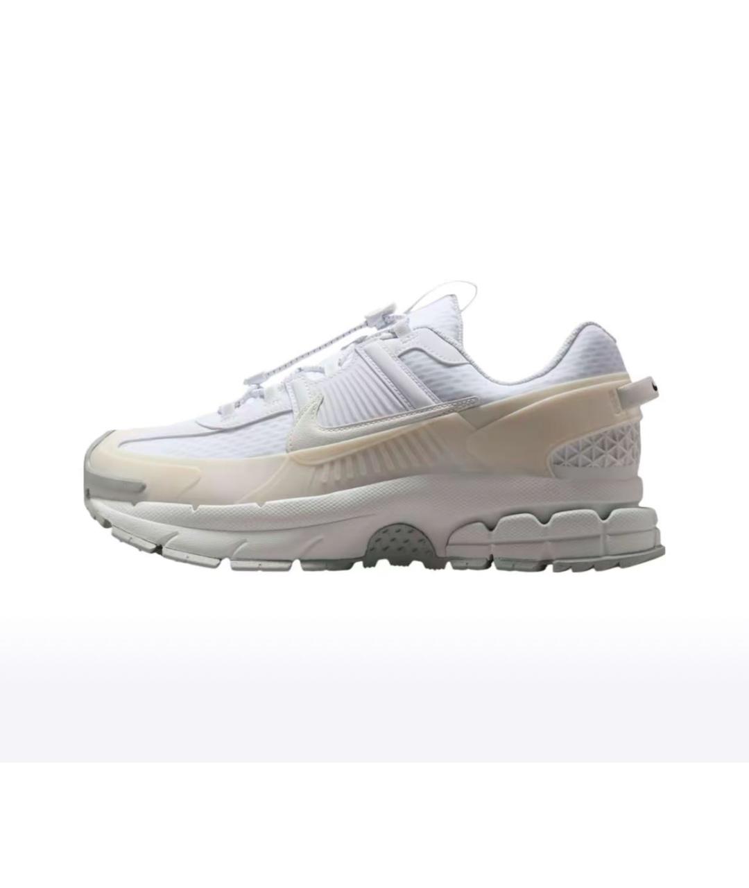 NIKE Белые текстильные низкие кроссовки / кеды, фото 8