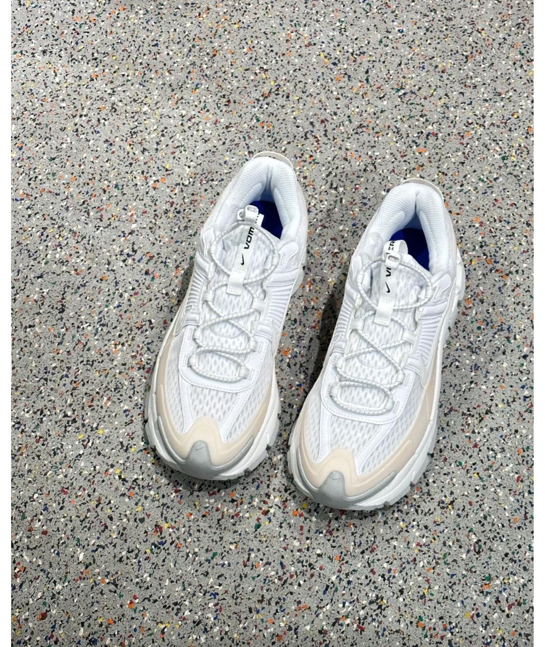 NIKE Белые текстильные низкие кроссовки / кеды, фото 5