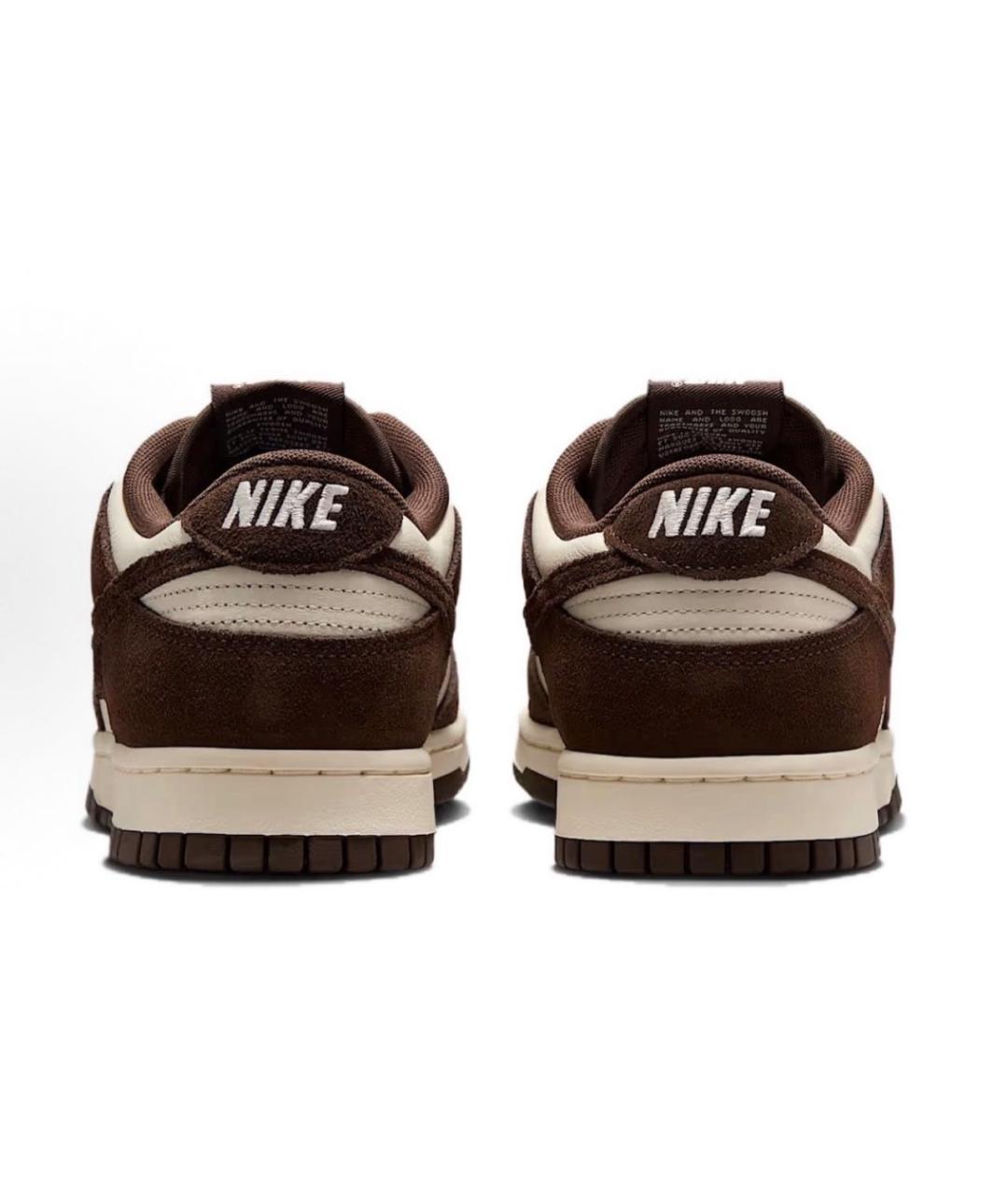 JORDAN Коричневые кожаные кроссовки, фото 4