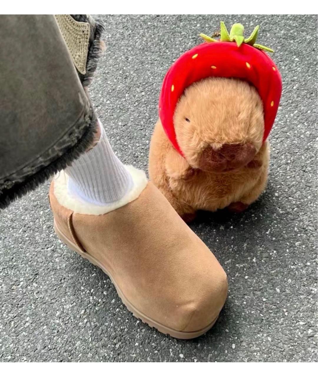 UGG AUSTRALIA Коричневые замшевые сабо, фото 5