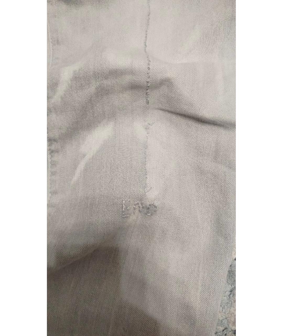 DSQUARED2 Белые хлопковые прямые джинсы, фото 3