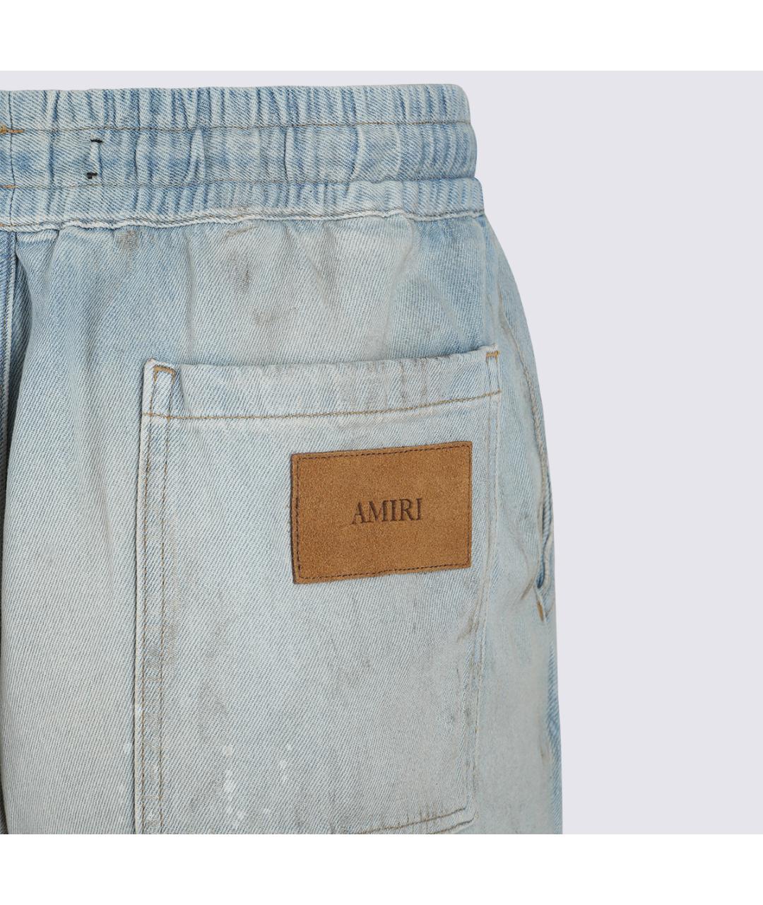 AMIRI Голубые хлопковые прямые джинсы, фото 4