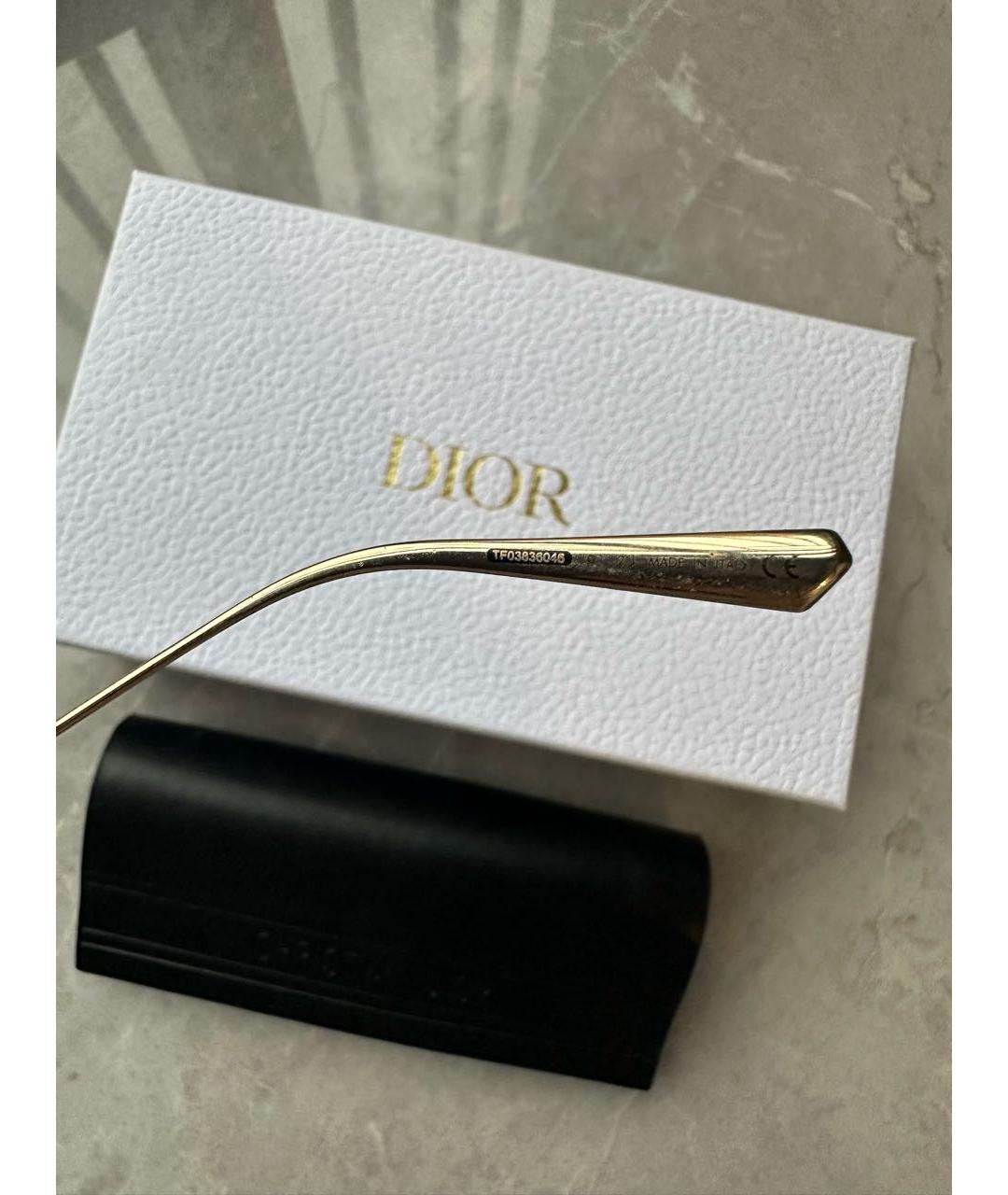 CHRISTIAN DIOR Темно-синие металлические солнцезащитные очки, фото 3