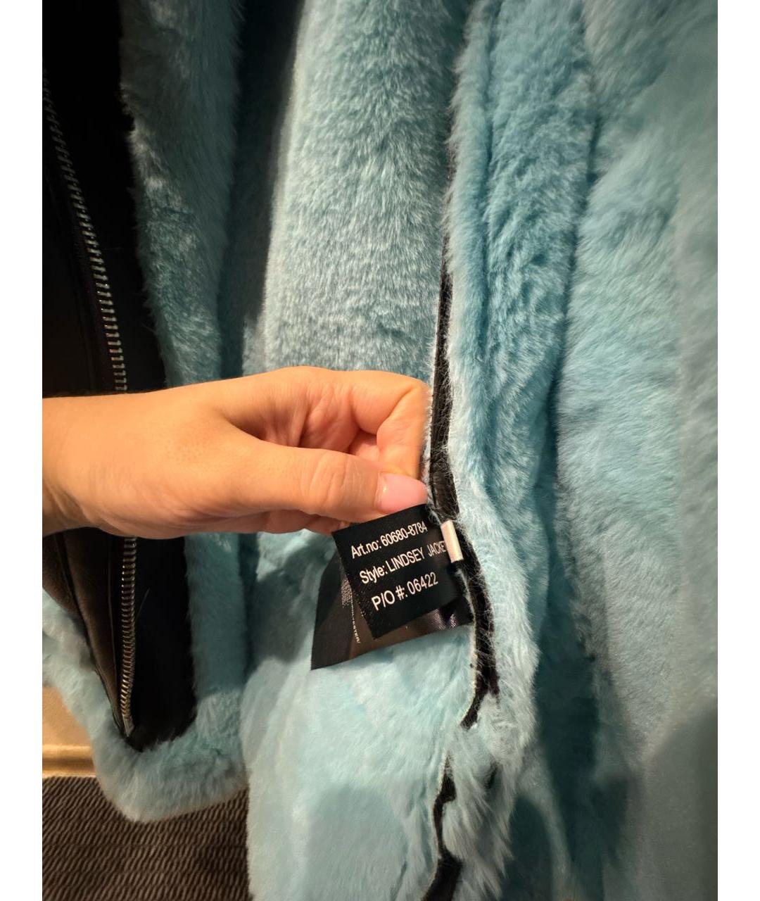 STAND STUDIO Черная полиэстеровая дубленка, фото 6