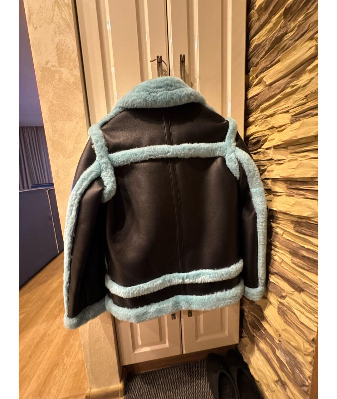 STAND STUDIO Черная полиэстеровая дубленка, фото 2