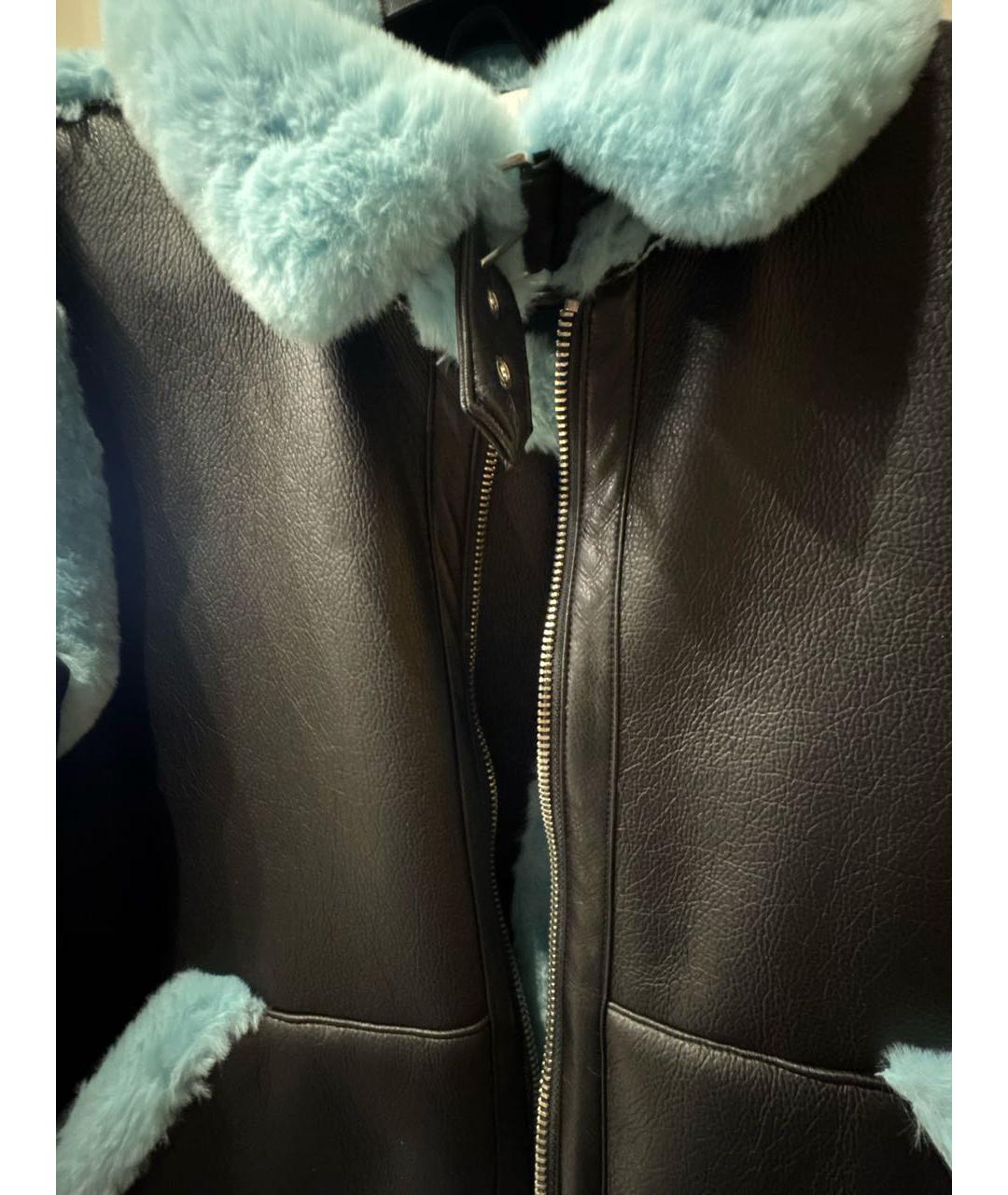 STAND STUDIO Черная полиэстеровая дубленка, фото 4