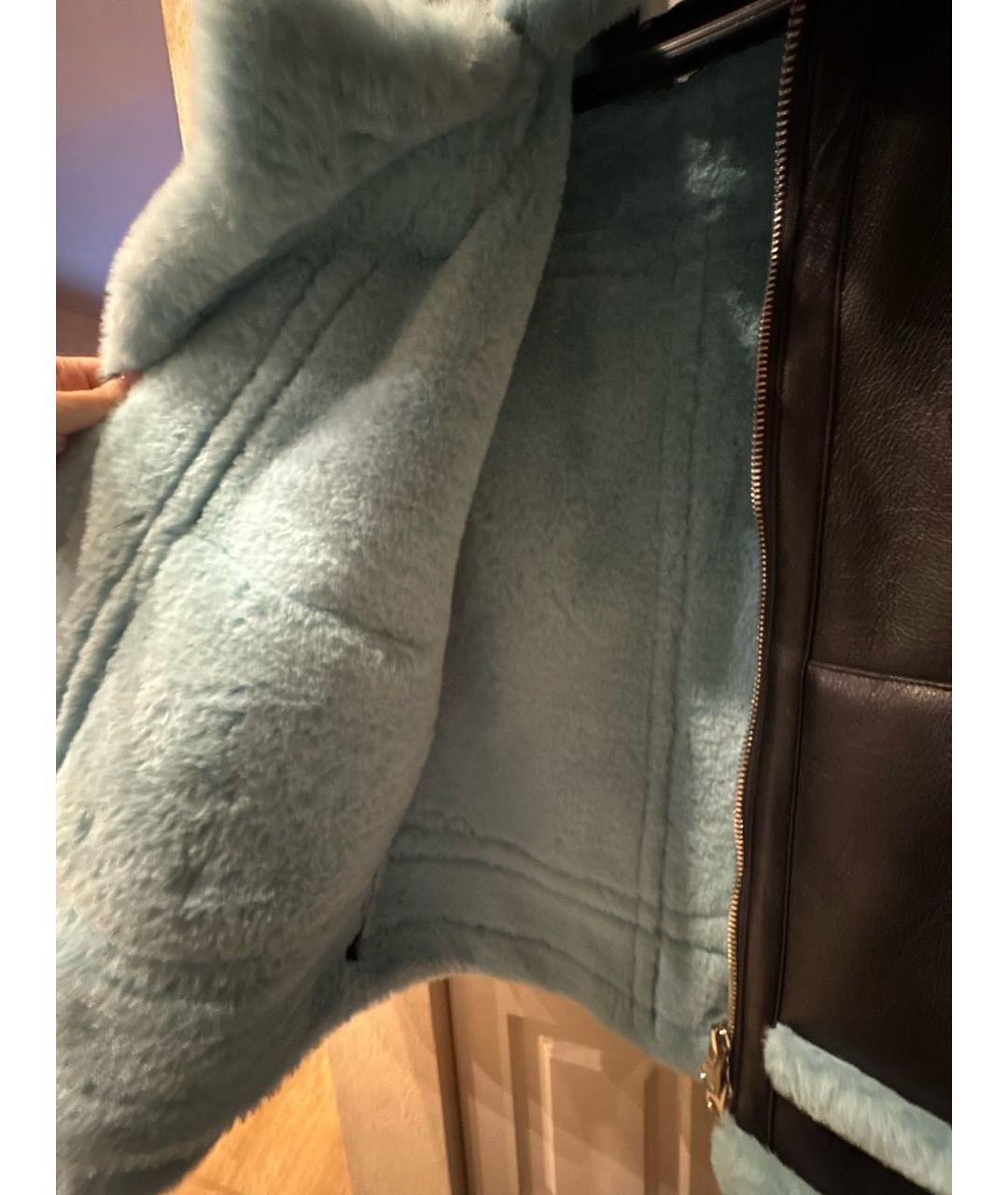 STAND STUDIO Черная полиэстеровая дубленка, фото 5