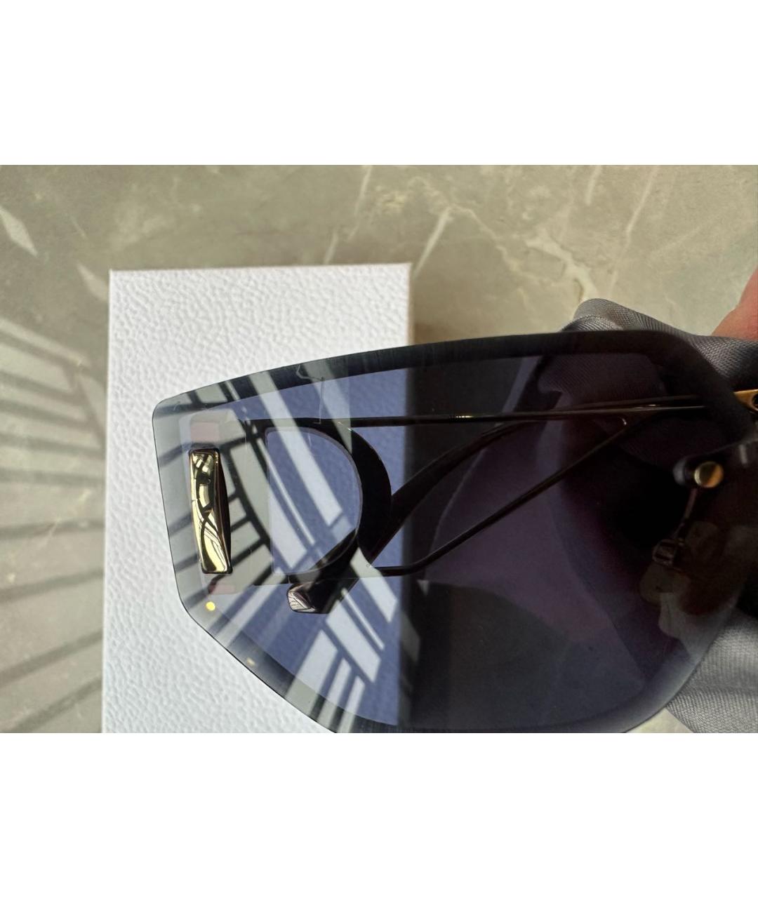 CHRISTIAN DIOR Темно-синие металлические солнцезащитные очки, фото 6