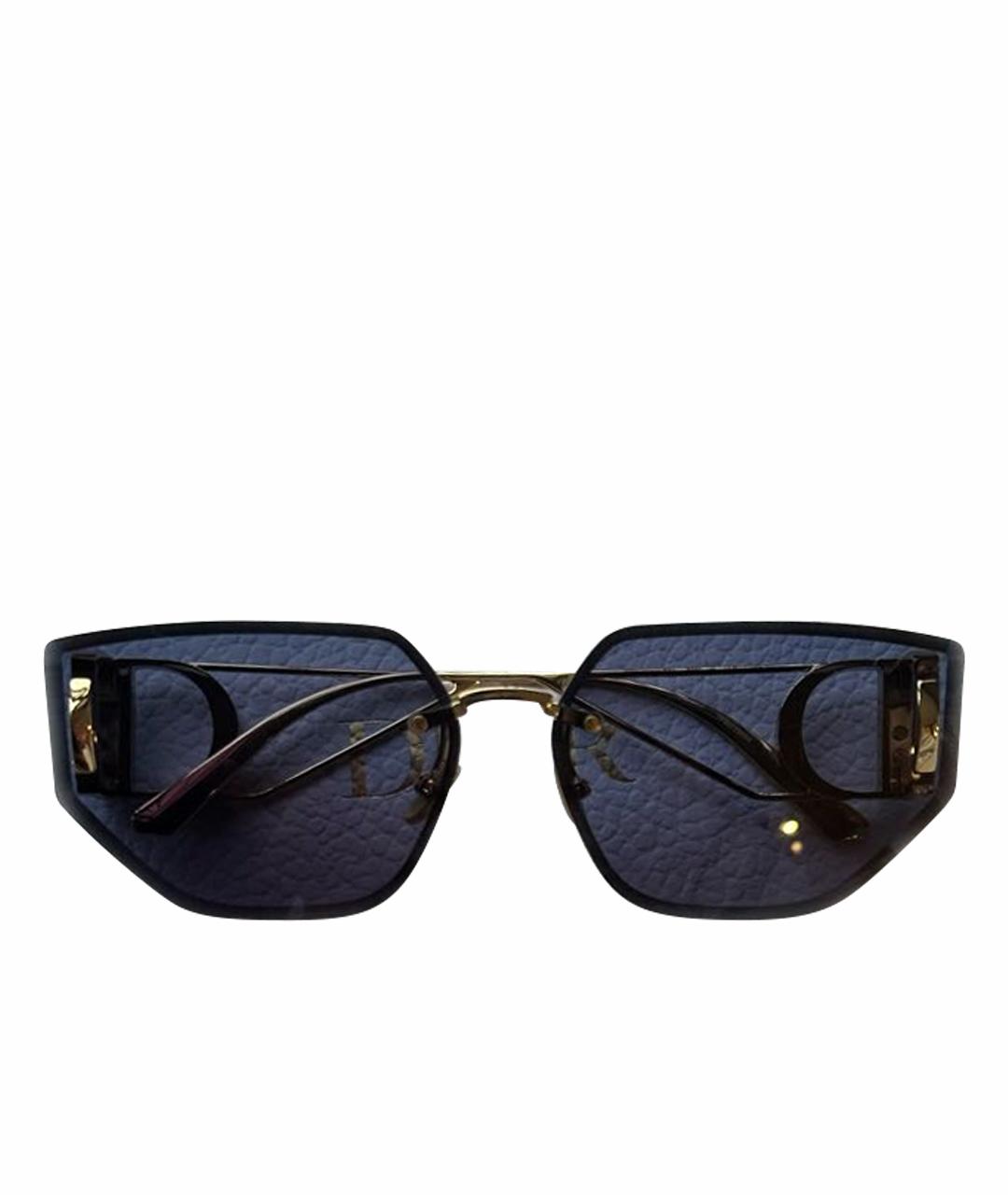 CHRISTIAN DIOR Темно-синие металлические солнцезащитные очки, фото 1