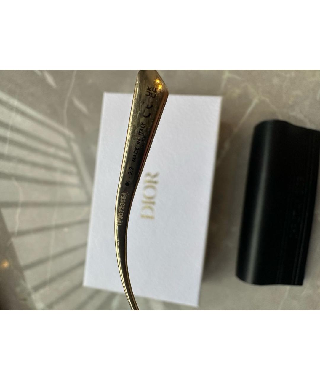 CHRISTIAN DIOR Темно-синие металлические солнцезащитные очки, фото 4