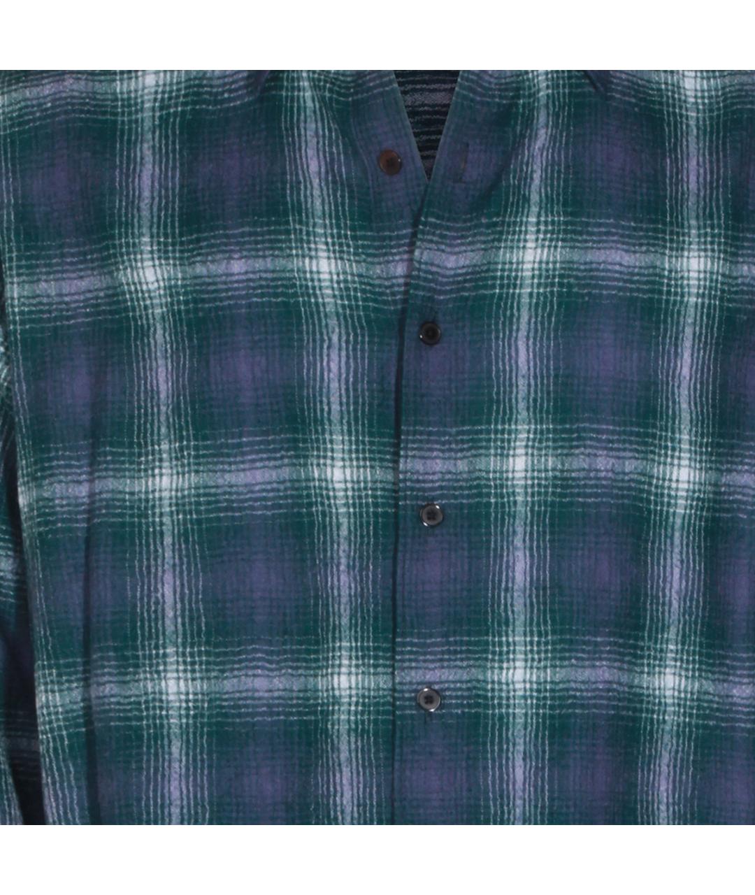 AURALEE Зеленая шерстяная кэжуал рубашка, фото 4