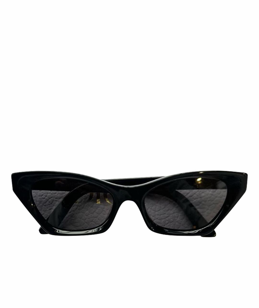 CHRISTIAN DIOR Черные пластиковые солнцезащитные очки, фото 1