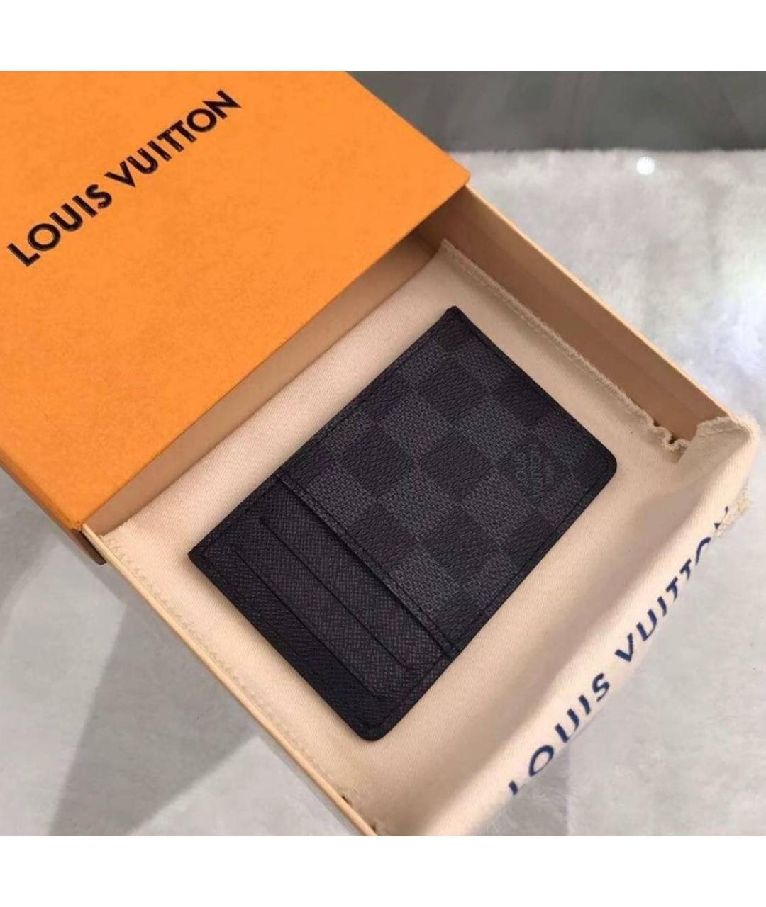 LOUIS VUITTON Черный кардхолдер, фото 7