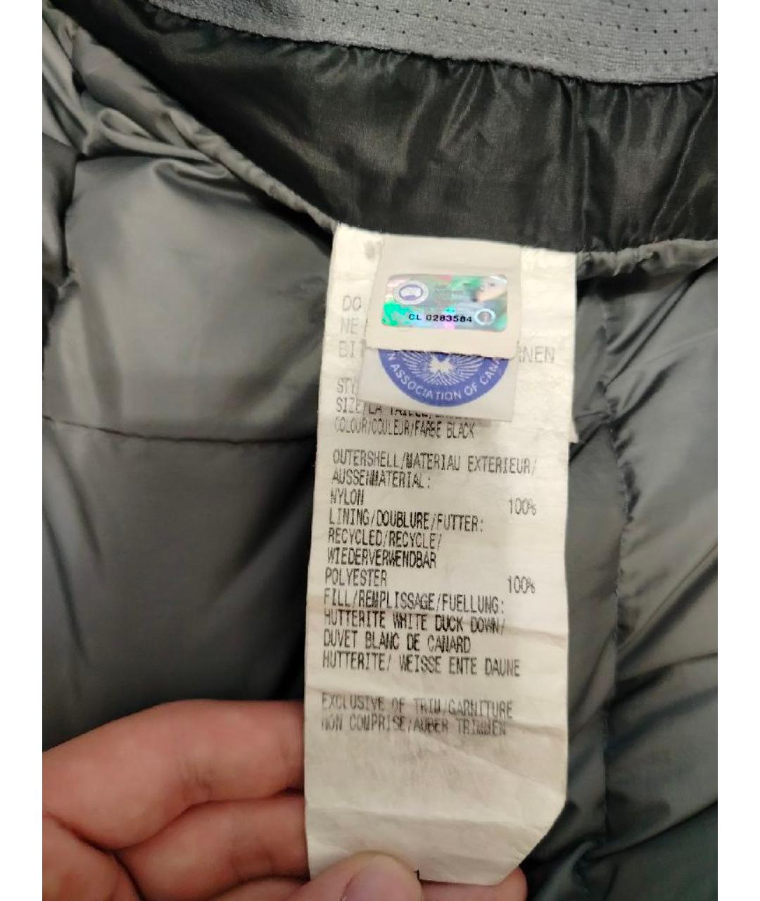 CANADA GOOSE Черный пуховик, фото 4