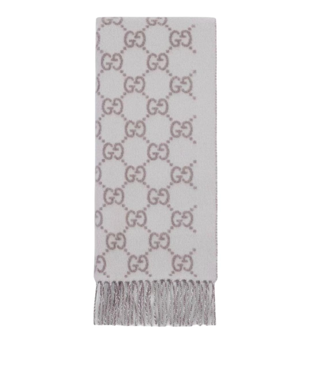 GUCCI Серый кашемировый шарф, фото 1