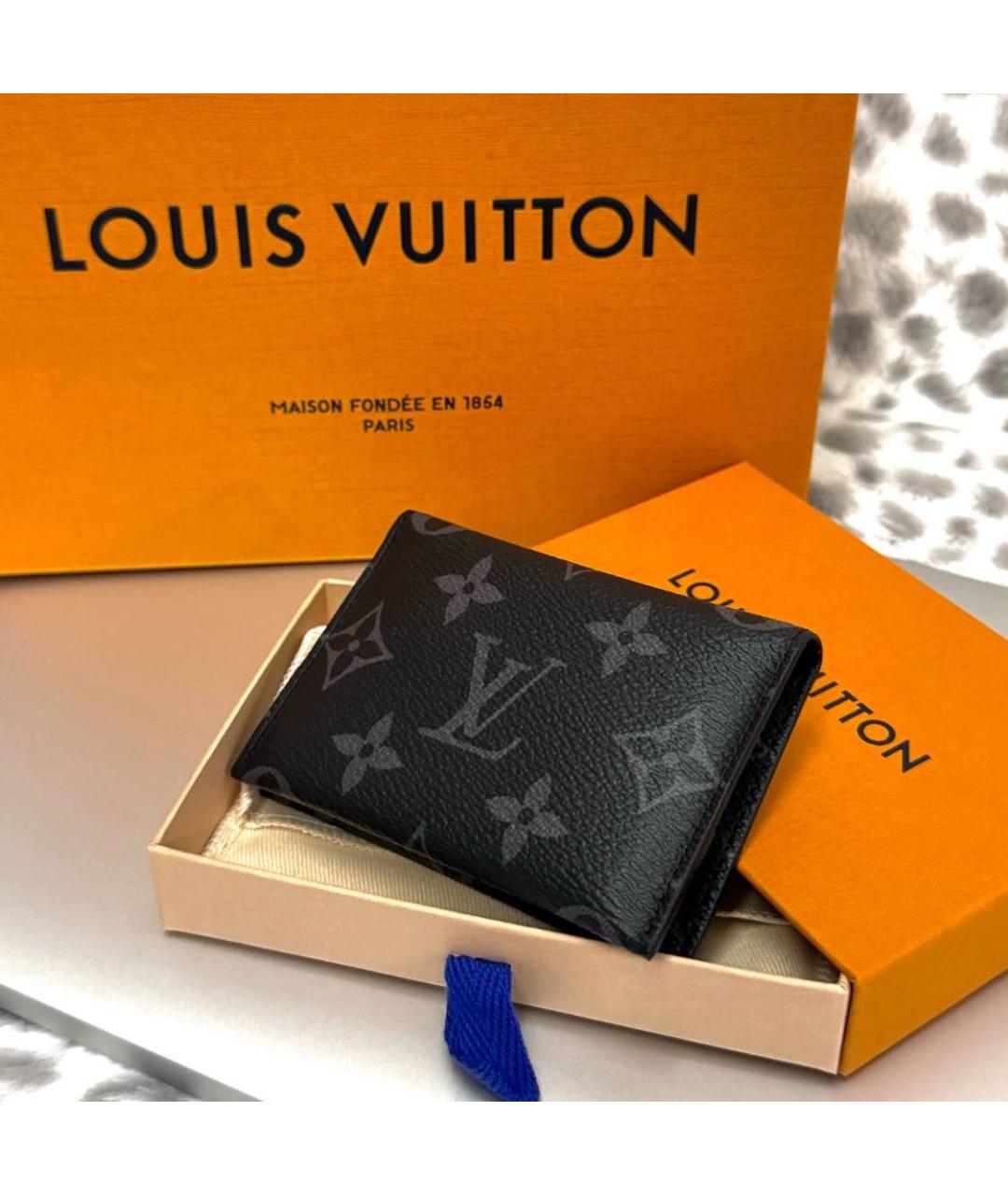 LOUIS VUITTON Черный кардхолдер, фото 5