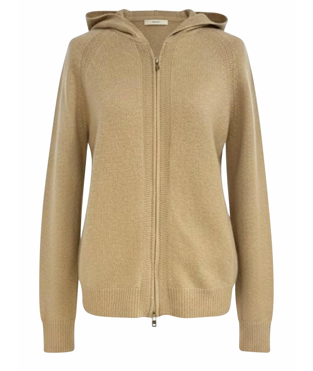 LORO PIANA Бежевый кашемировый кардиган, фото 1