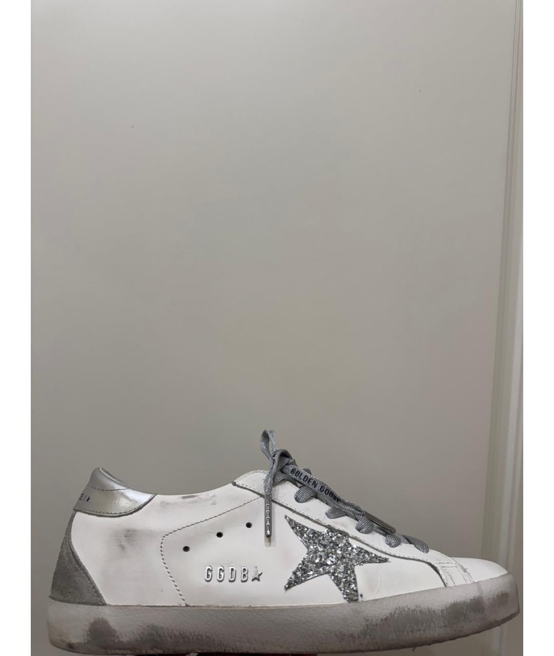 GOLDEN GOOSE DELUXE BRAND Белые кожаные кеды, фото 6