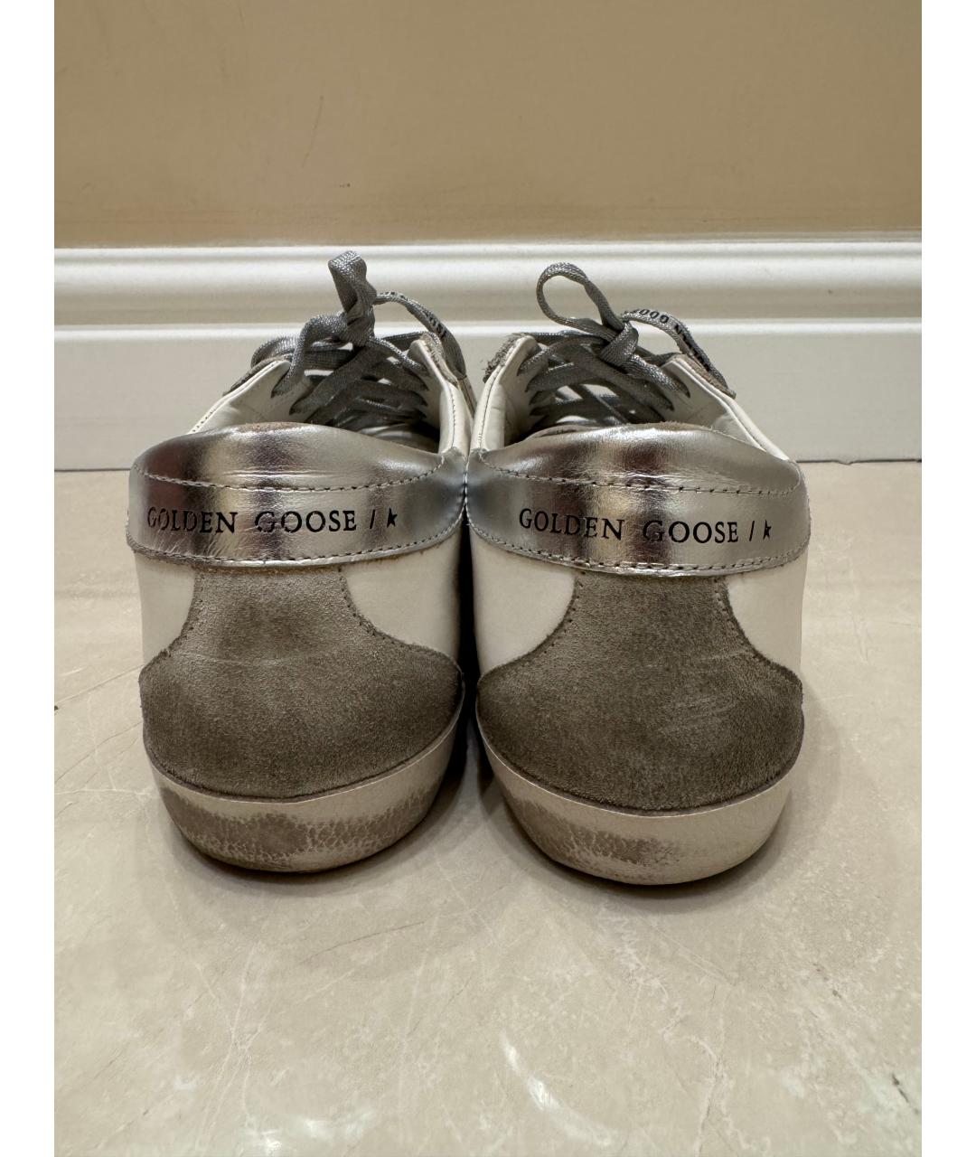 GOLDEN GOOSE DELUXE BRAND Белые кожаные кеды, фото 4