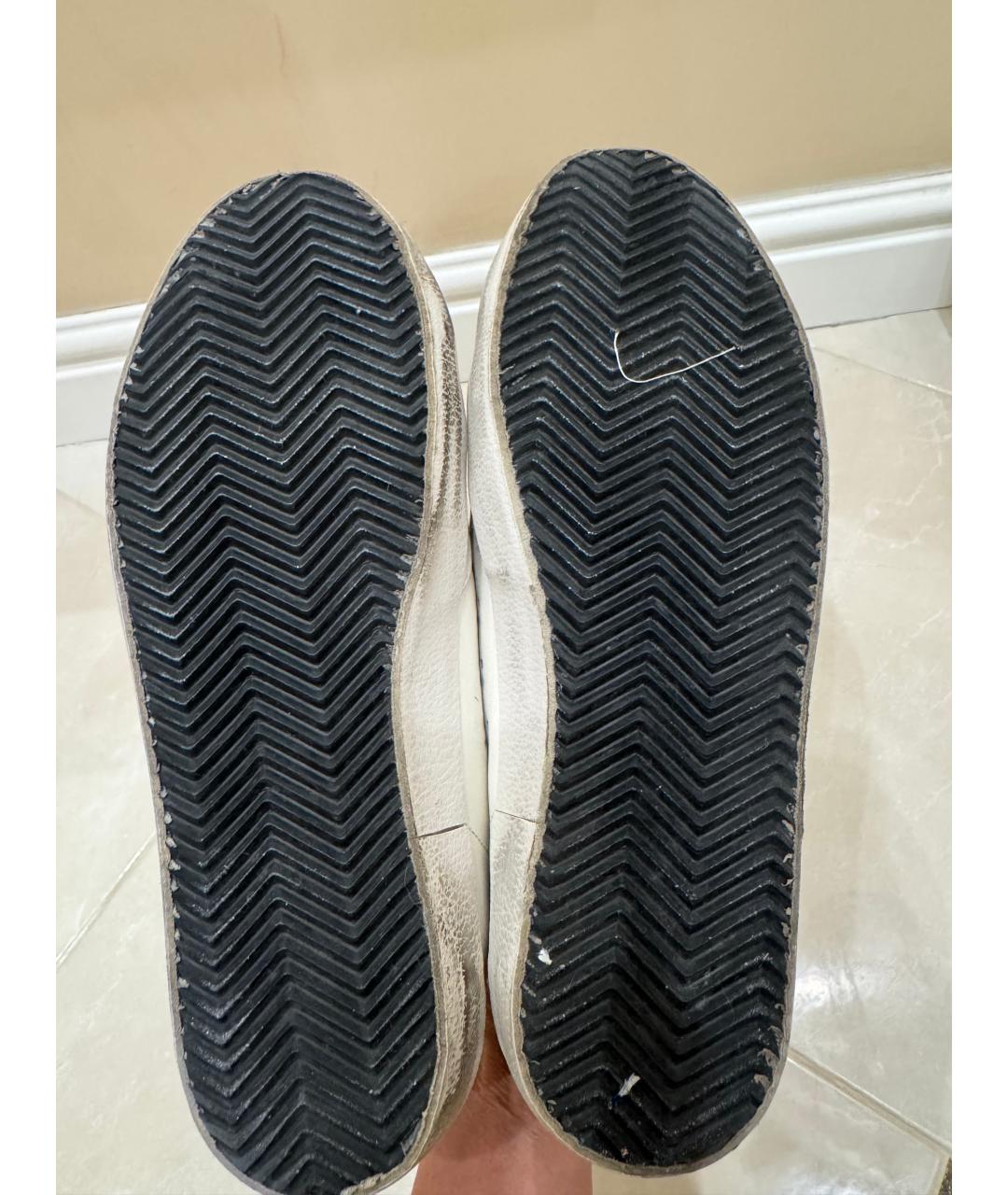 GOLDEN GOOSE DELUXE BRAND Белые кожаные кеды, фото 5