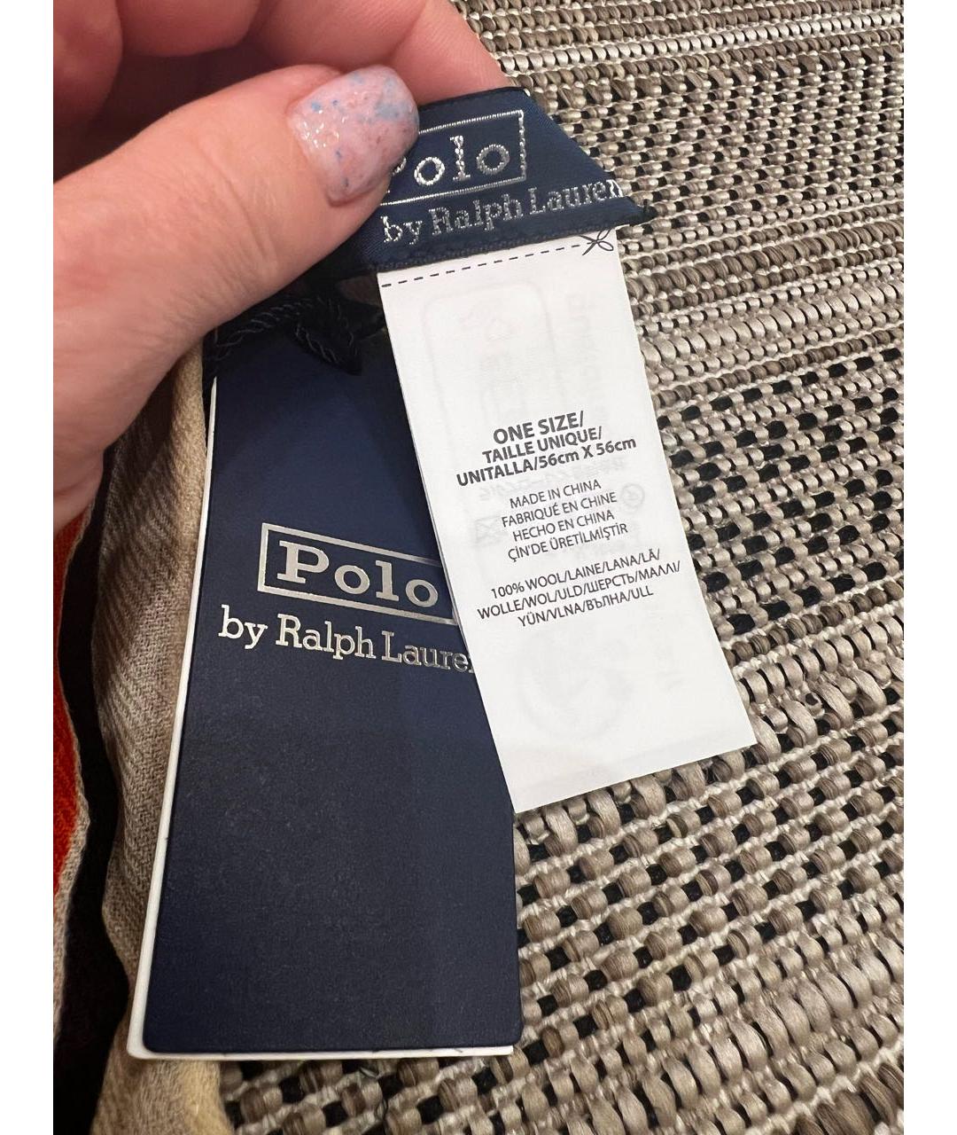 POLO RALPH LAUREN Мульти шерстяной шарф, фото 3