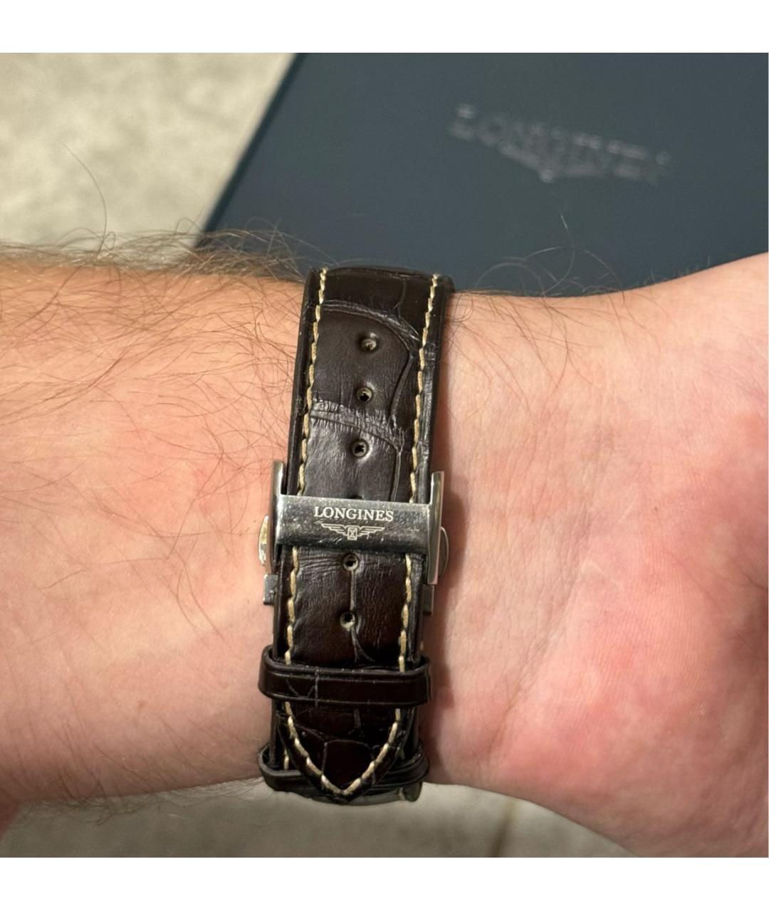 LONGINES Коричневые часы, фото 7