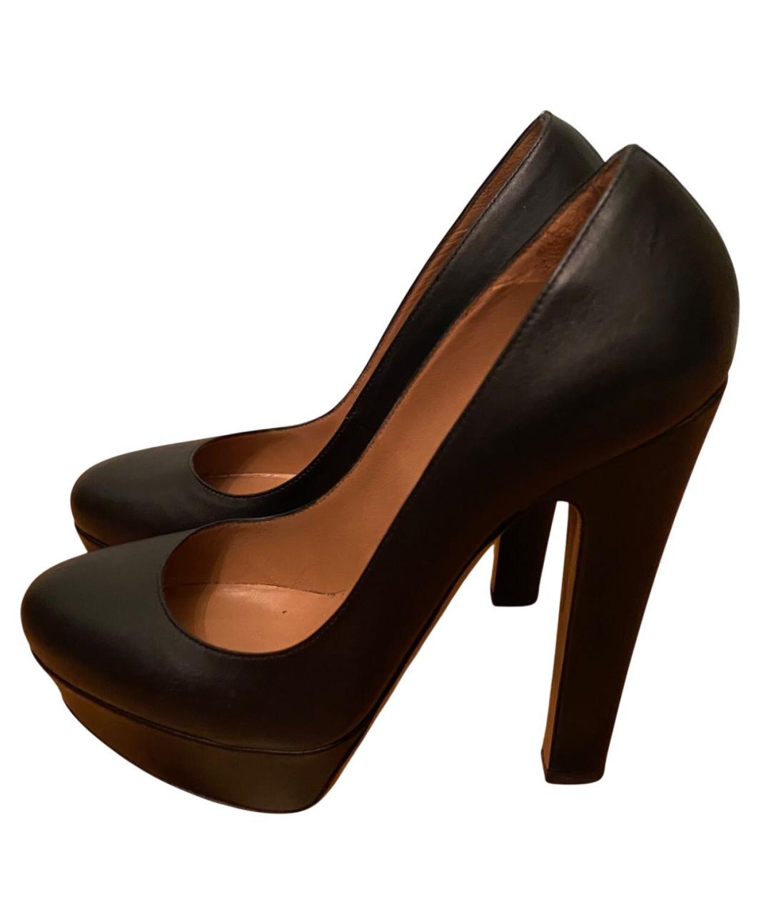 VALENTINO Черные кожаные туфли, фото 3