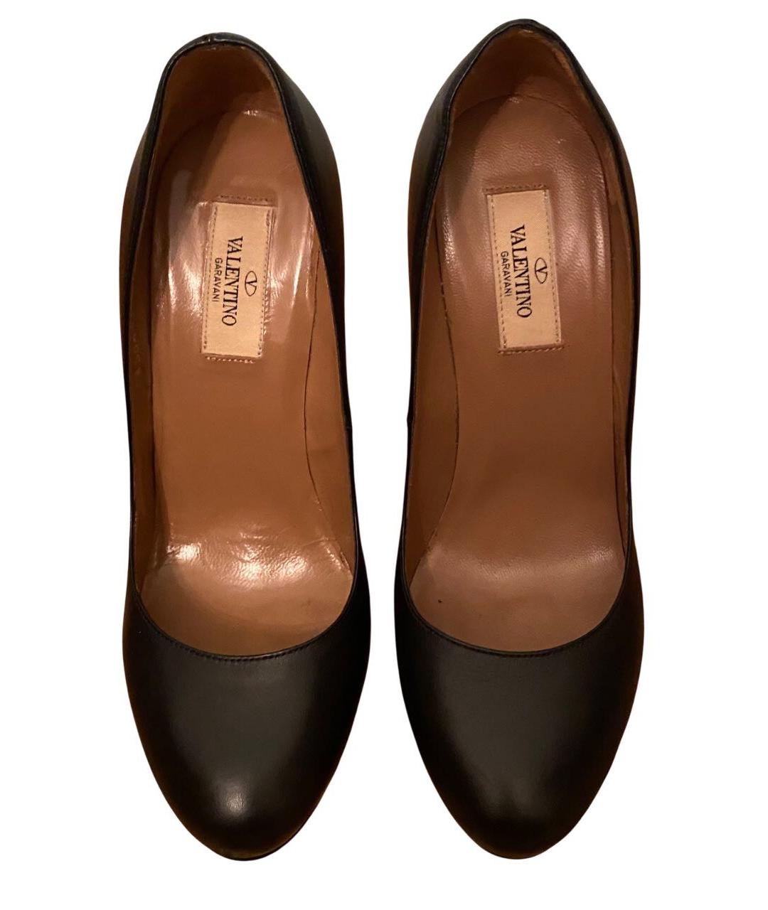 VALENTINO Черные кожаные туфли, фото 2