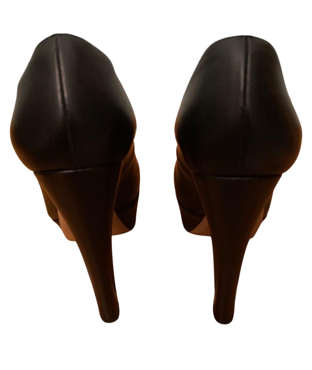 VALENTINO Черные кожаные туфли, фото 4