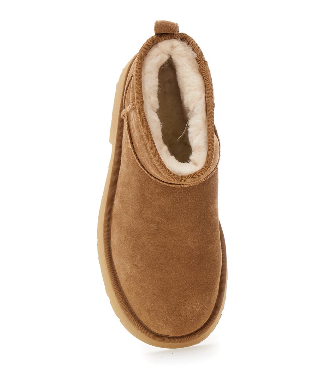 UGG AUSTRALIA Бежевые замшевые ботильоны, фото 4