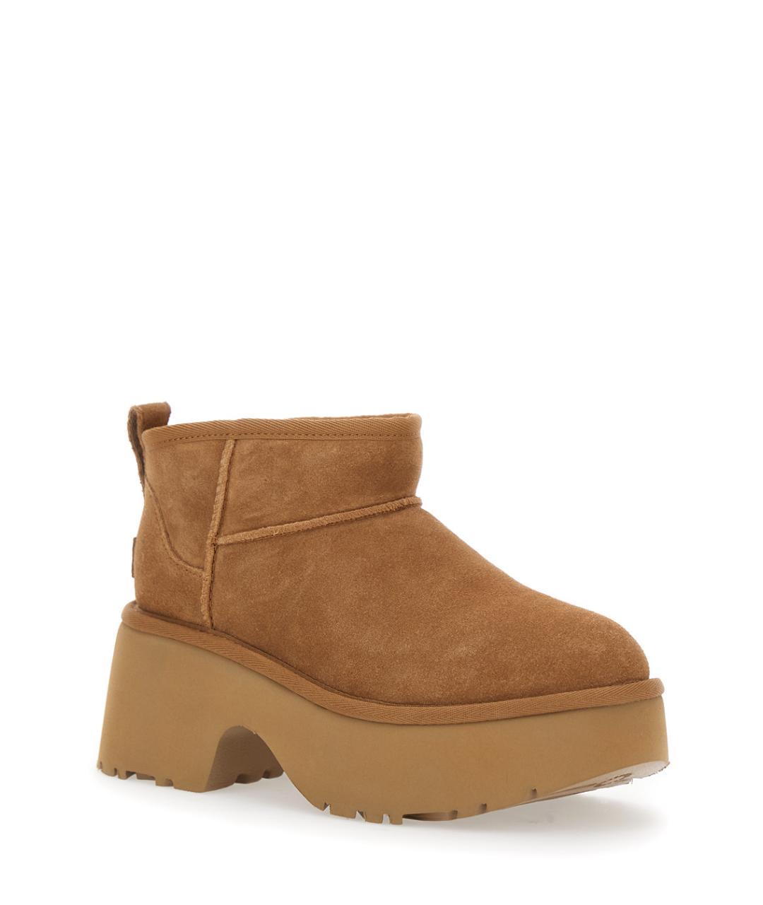 UGG AUSTRALIA Бежевые замшевые ботильоны, фото 2