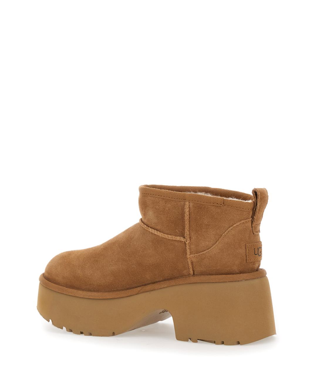 UGG AUSTRALIA Бежевые замшевые ботильоны, фото 3