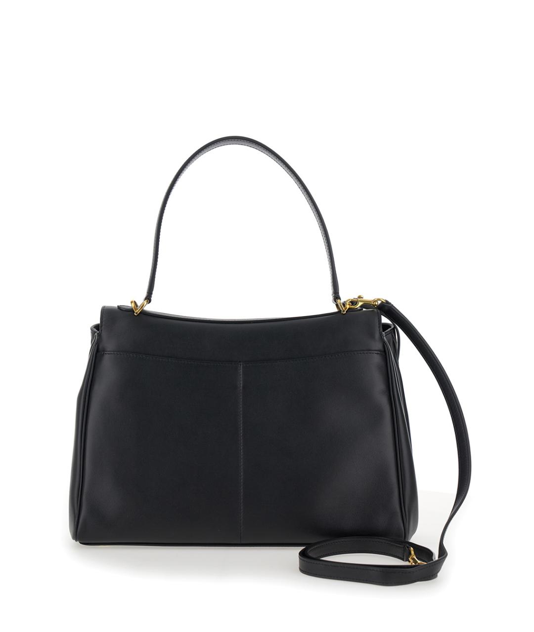 BALENCIAGA Черная кожаная сумка тоут, фото 2