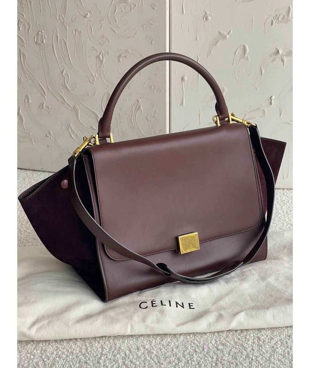 CELINE Мульти кожаная сумка с короткими ручками, фото 2