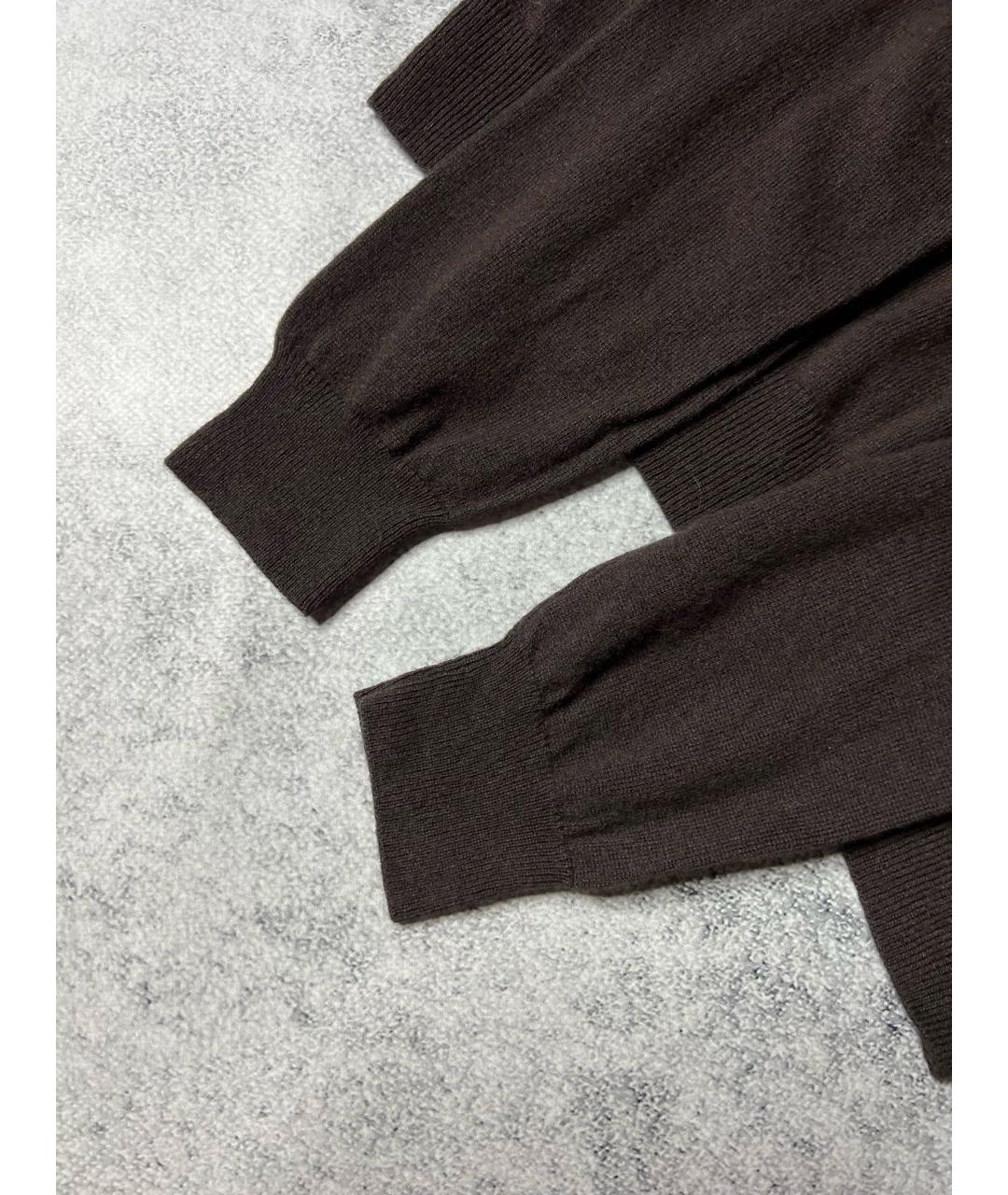 MALO Коричневый шерстяной джемпер / свитер, фото 7