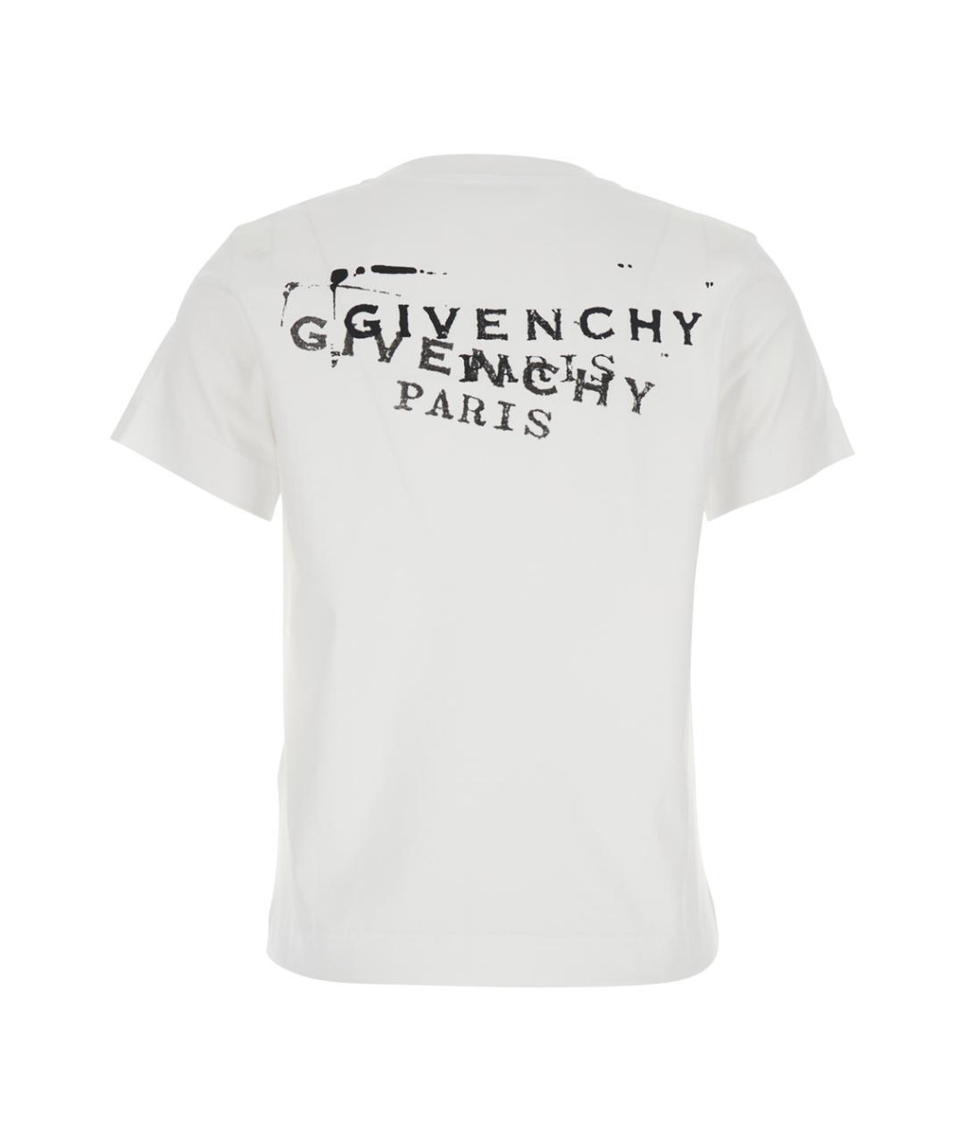GIVENCHY Белая хлопковая футболка, фото 2