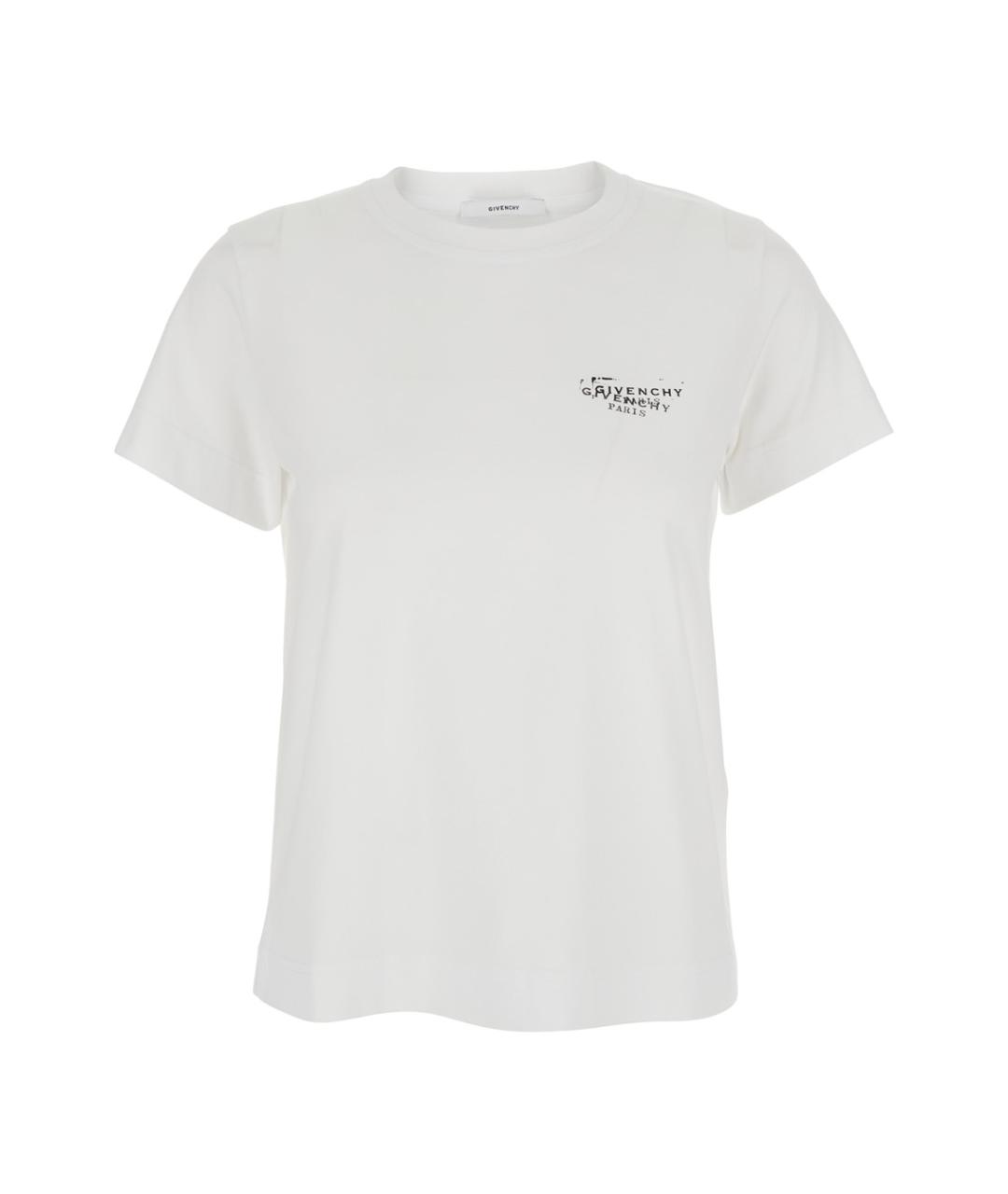 GIVENCHY Белая хлопковая футболка, фото 1