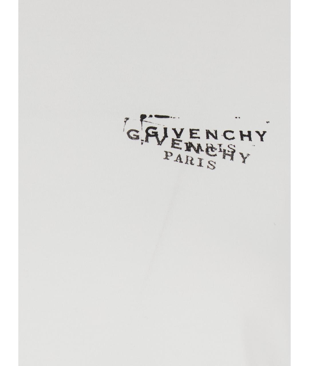 GIVENCHY Белая хлопковая футболка, фото 3