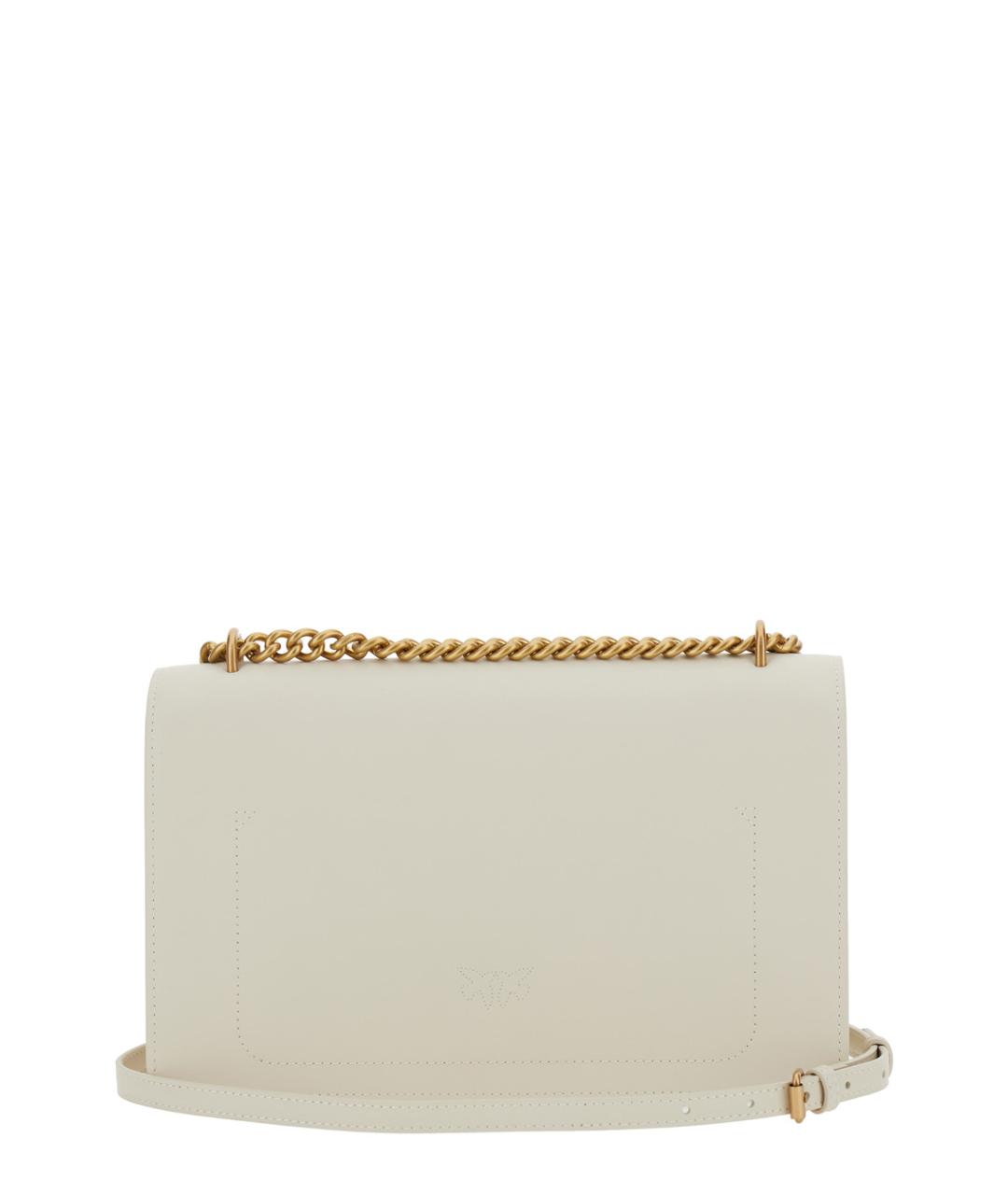 PINKO Белая кожаная сумка через плечо, фото 2