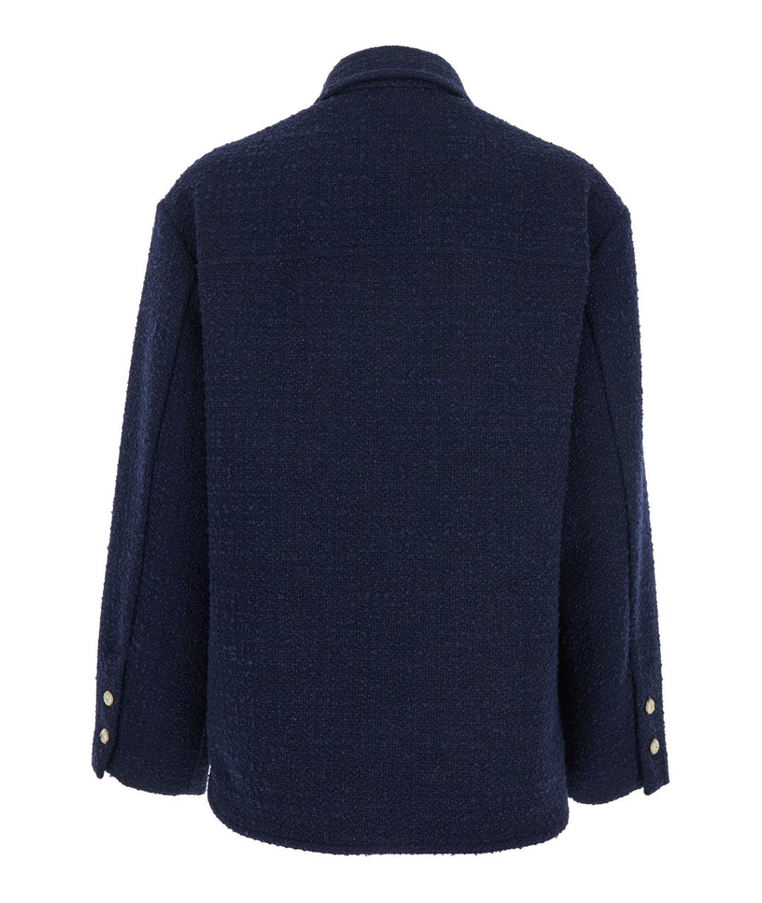 PINKO Синяя полиэстеровая куртка, фото 2