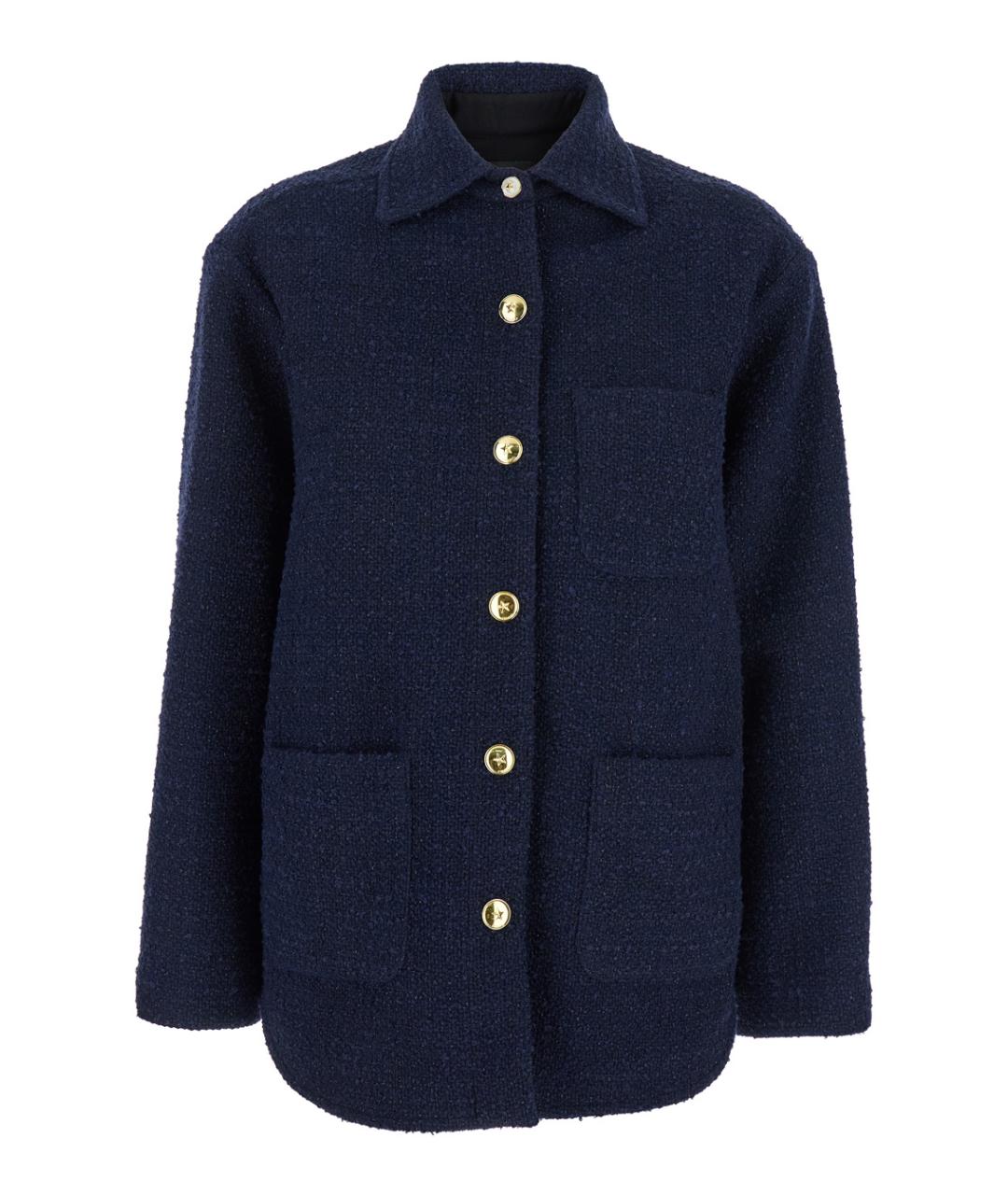 PINKO Синяя полиэстеровая куртка, фото 1