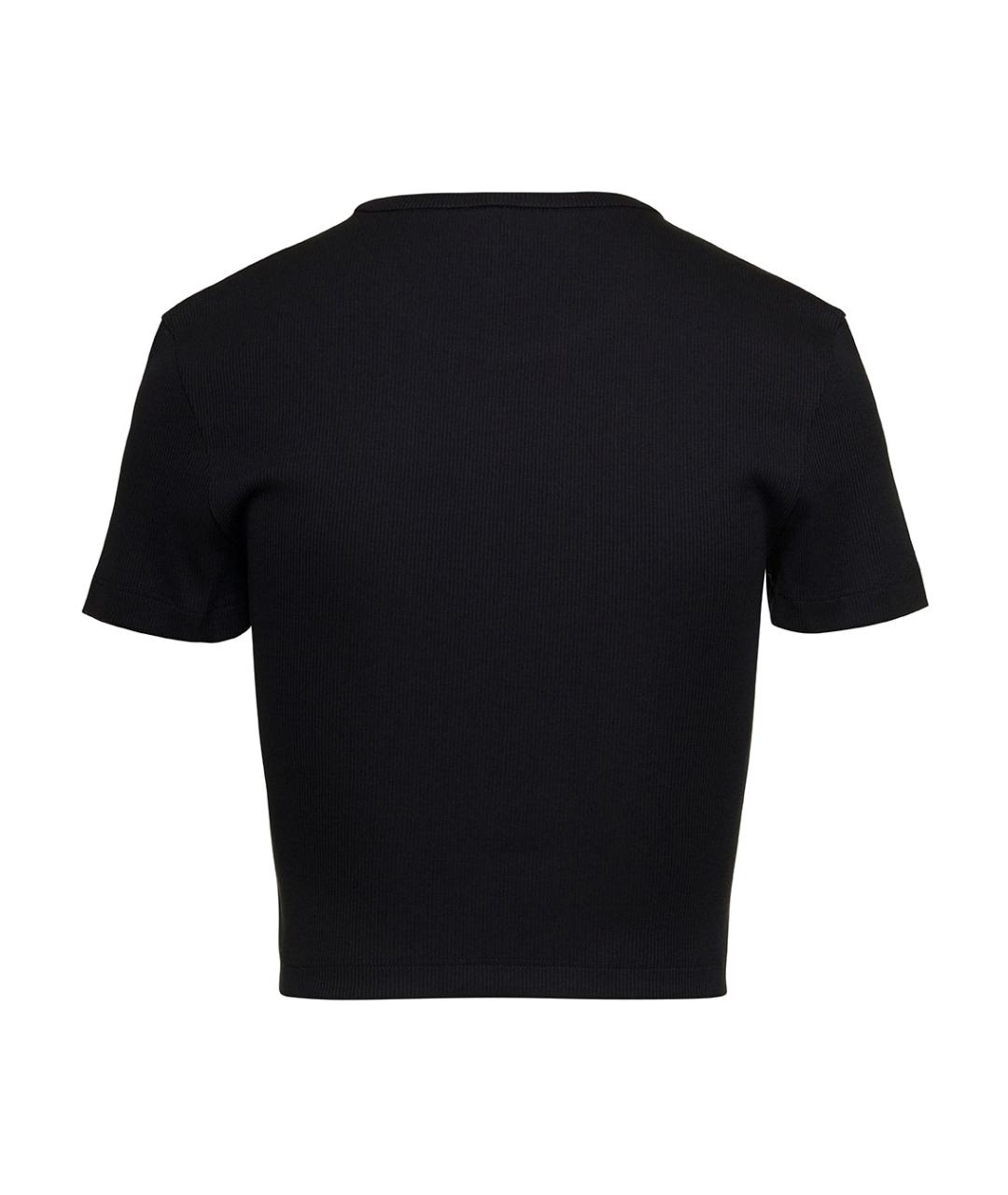 FENDI Черная хлопковая футболка, фото 2