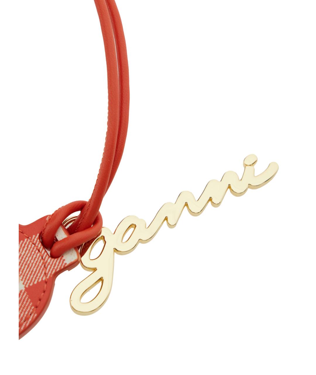 GANNI Красный брелок, фото 2