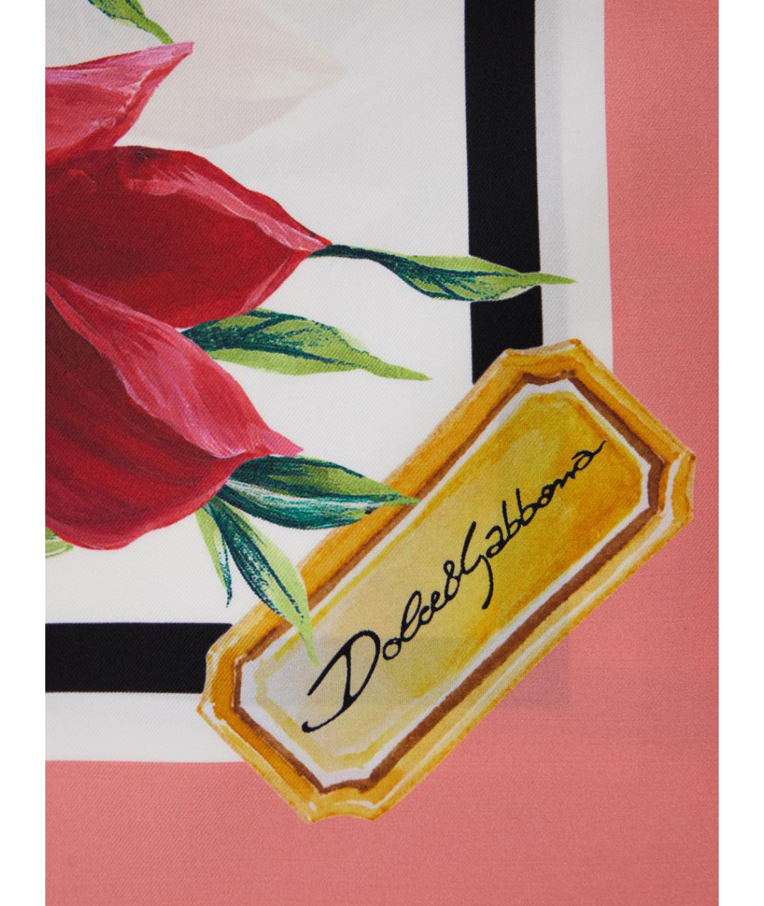 DOLCE&GABBANA Мульти шелковый платок, фото 3