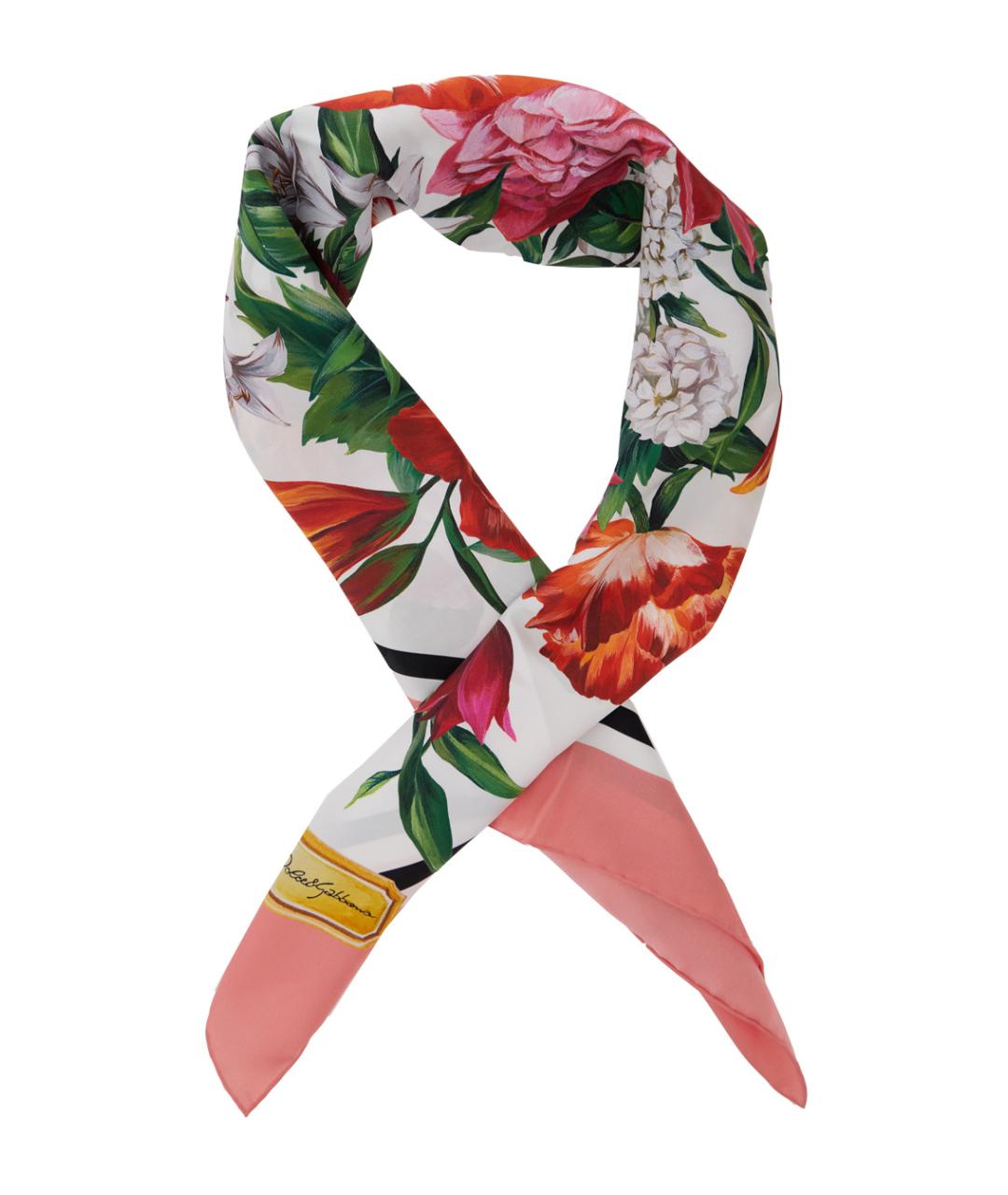 DOLCE&GABBANA Мульти шелковый платок, фото 2