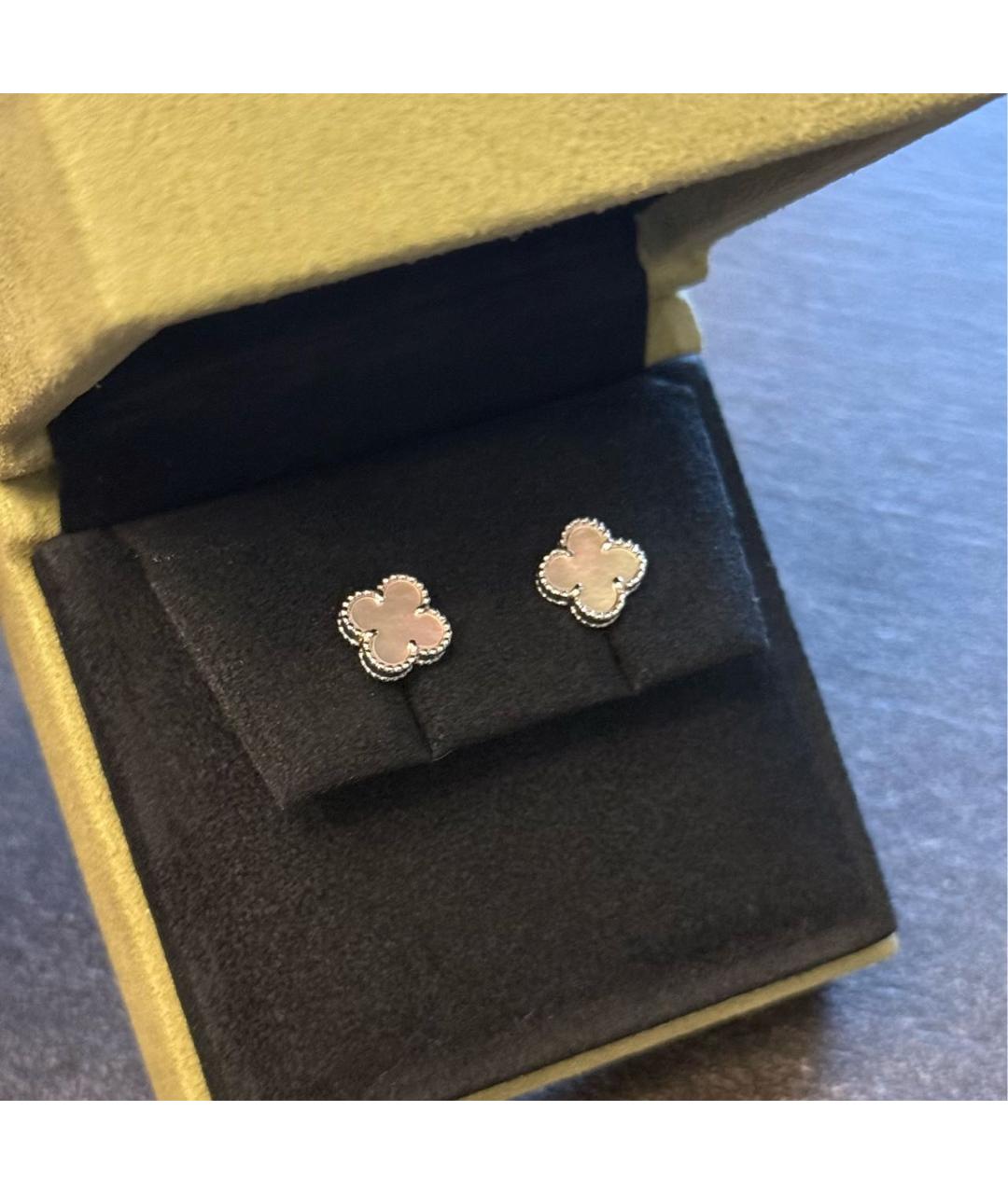 VAN CLEEF & ARPELS Белые серьги из белого золота, фото 3