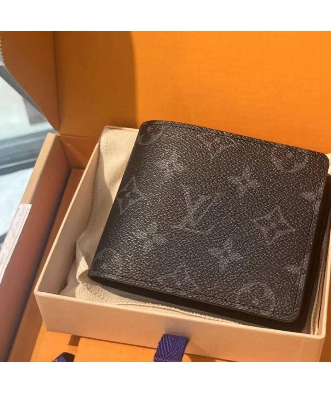 LOUIS VUITTON Черный кошелек, фото 8