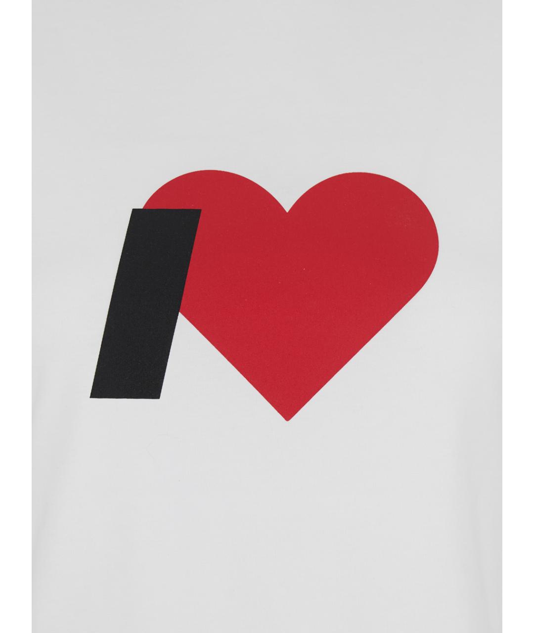 MSGM Белая хлопковая футболка, фото 3