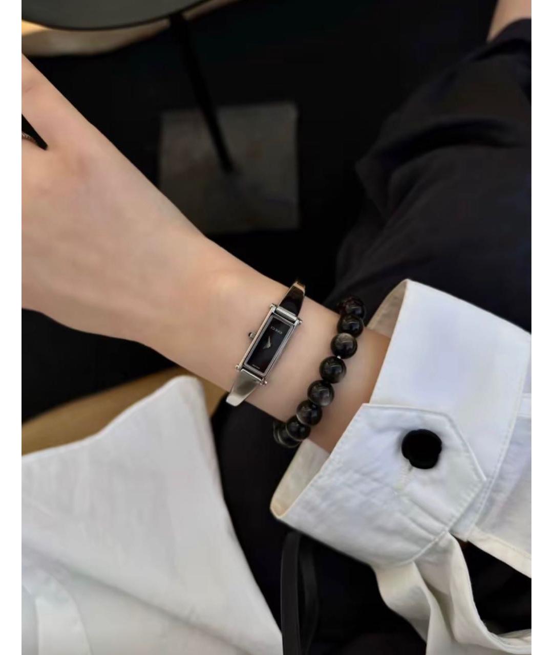 GUCCI Черные часы, фото 8